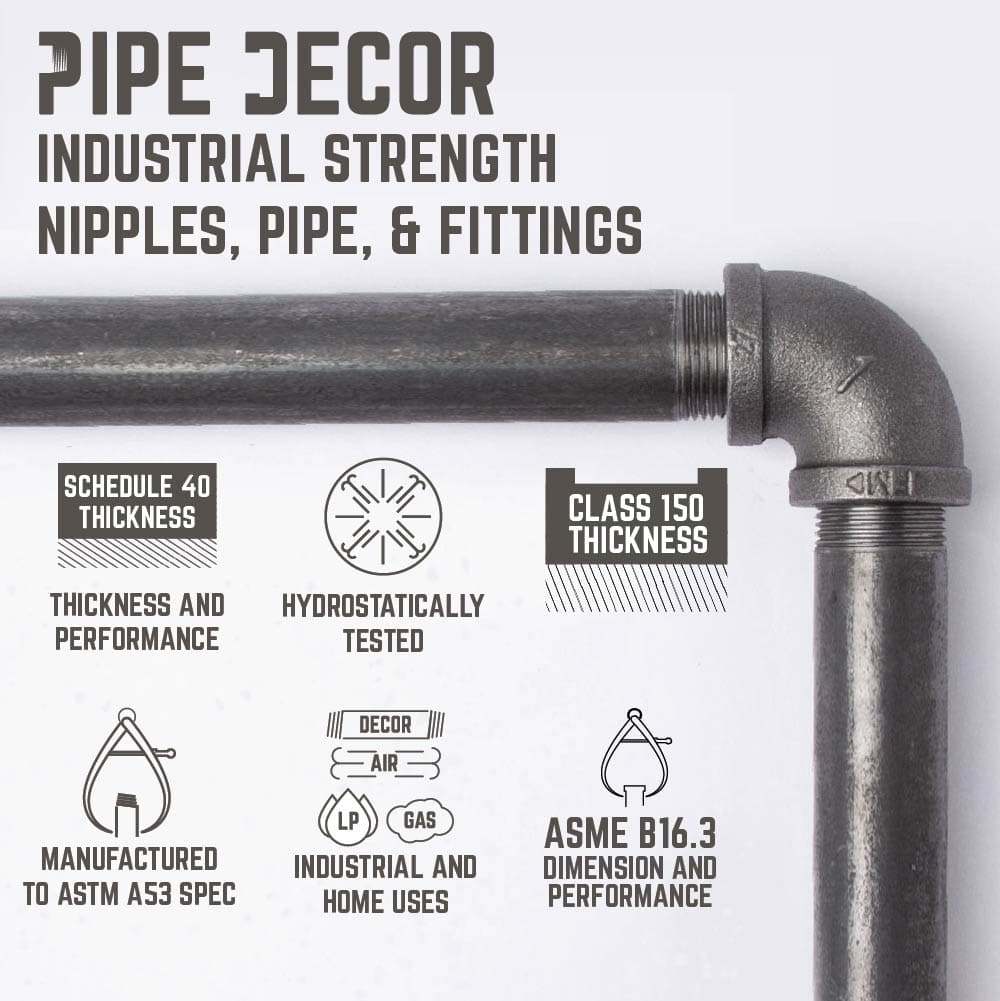 28.75 in. Freestanding Toilet Paper Holder By PIPE DECOR