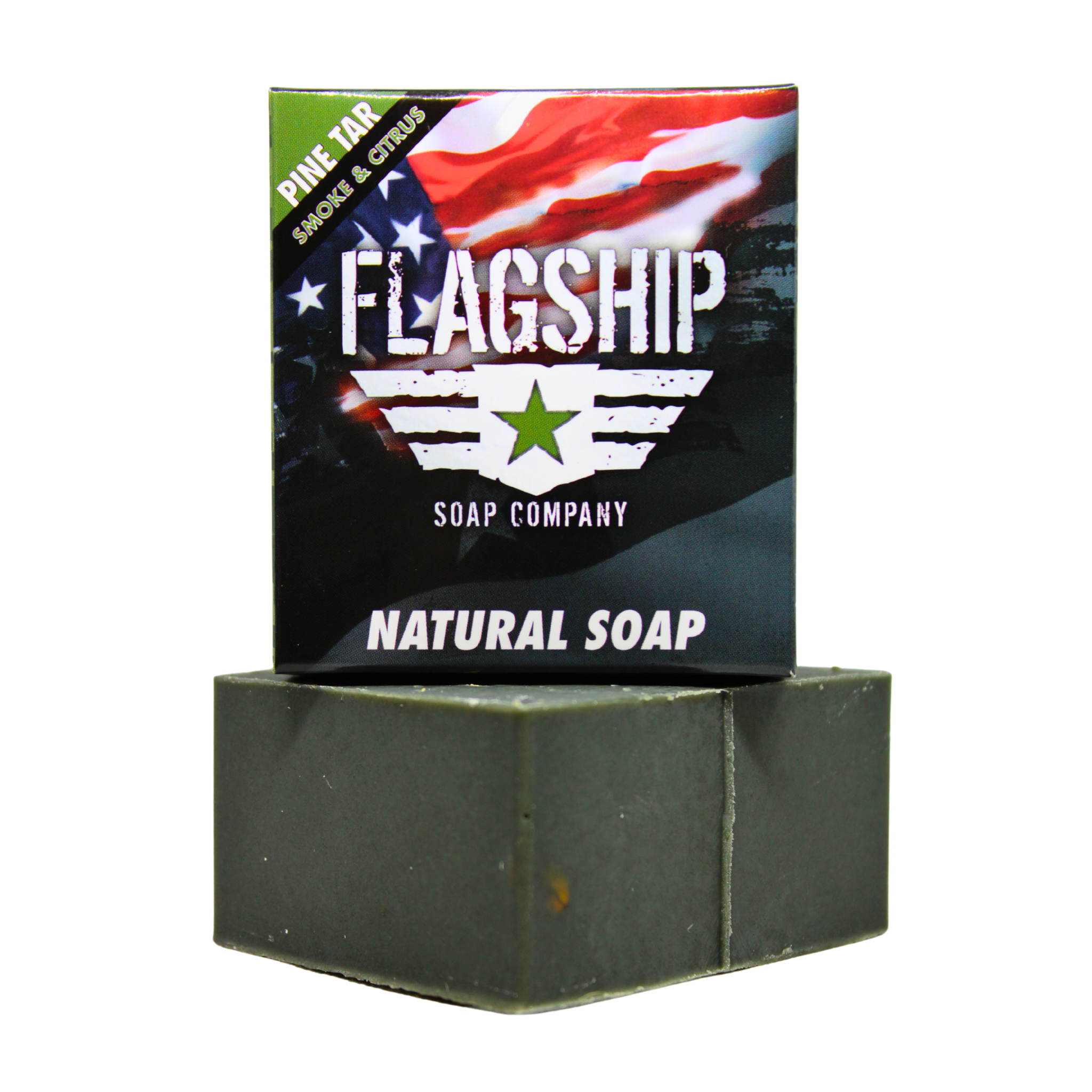 Pine Tar Natural Soap - Smoky and Citrus