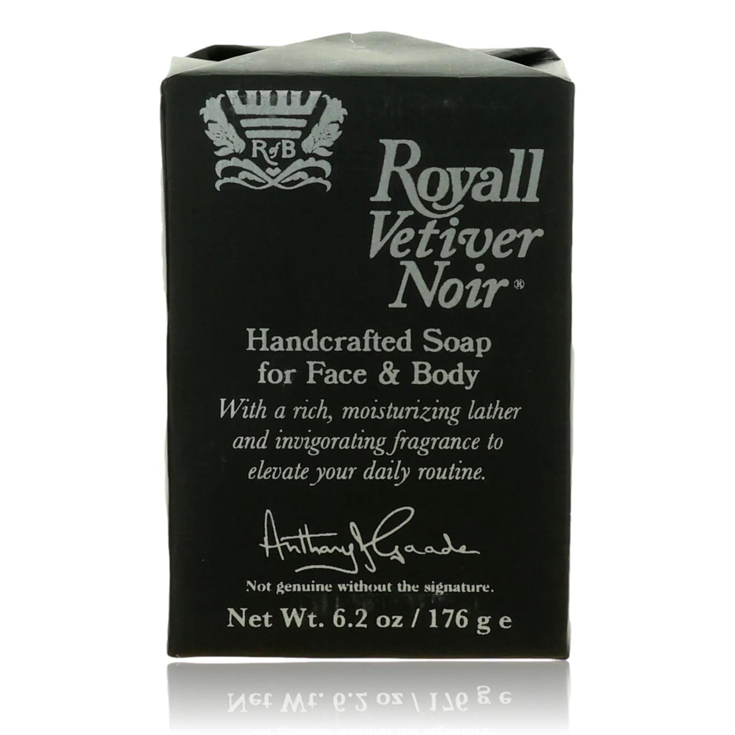 Royall Vetiver Noir, 6.2 oz Bar Soap for Men