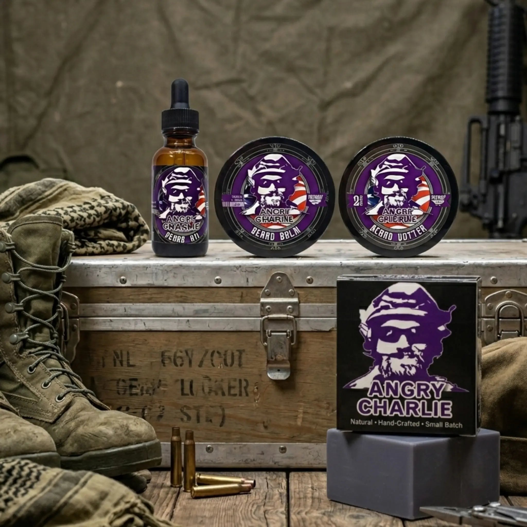 Angry Charlie Natural Soap - Vanilla Cedarwood Cologne